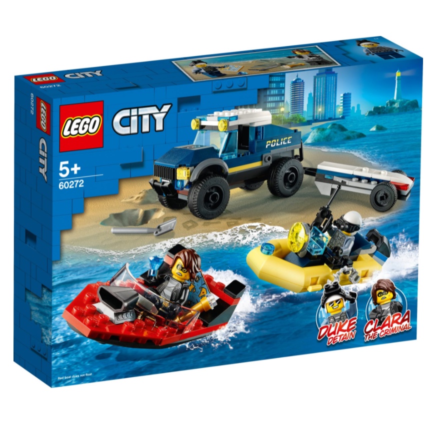 [a果子狸] LEGO 60272 City 城市 特警船隻運輸組 原價769 快艇