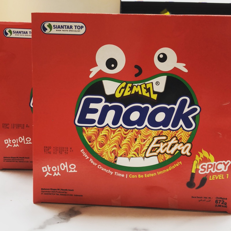 快速出貨!!🎊GEMEL Enaak 韓式小雞麵(香辣味)盒裝