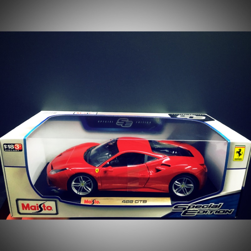 Ferrari 488 GTB 1:18 maisto 法拉利 1/18 合金模型