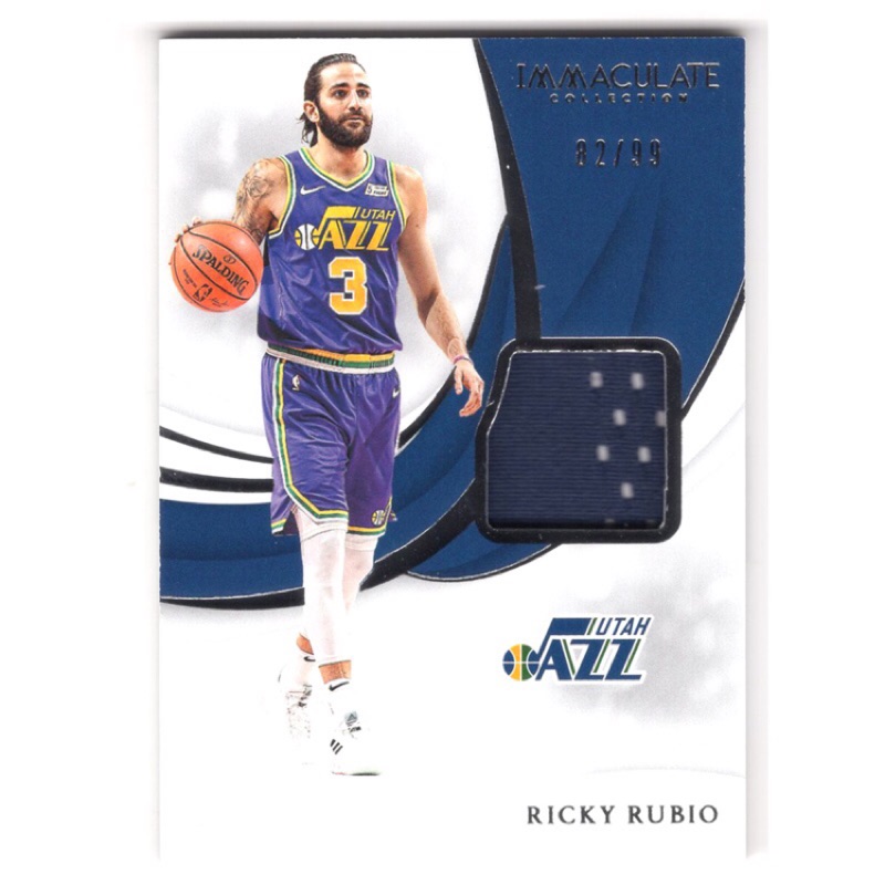 盧比歐 Ricky Rubio 小國寶Immaculate Collection系列限量99張球衣卡 NBA 球員卡
