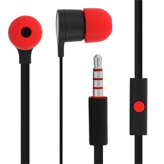 HTC原廠扁線入耳式線控耳機（黑紅&白）