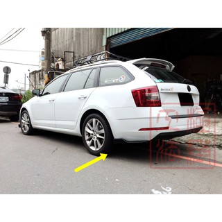 2019 skoda octavia 實裝 兩件式後下巴定風翼 後定風翼