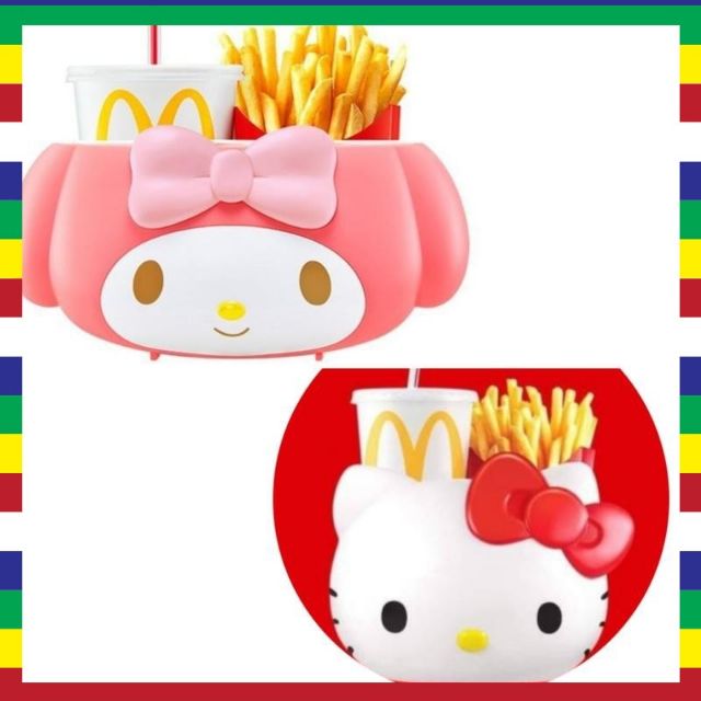 現貨! 數量限定 麥當勞 McDonald X Hello Kitty 美樂蒂 Melody 萬用置物籃 提籃 收納盒