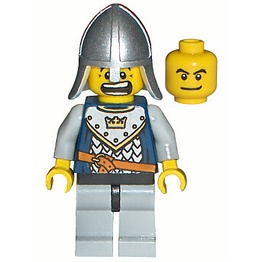 樂高人偶王 LEGO 城堡系列/獸人城堡#7097 cas341皇冠兵