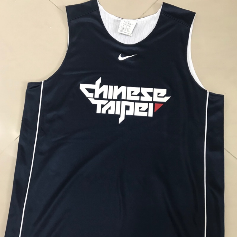 Nike Chinese Taipei 正品 中華隊 經典 雙面 球衣 亞運 XL號