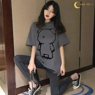 【泡芙衣櫃】100%純棉短袖T恤女2022夏季新款寬松韓版體恤衫半袖上衣ins潮