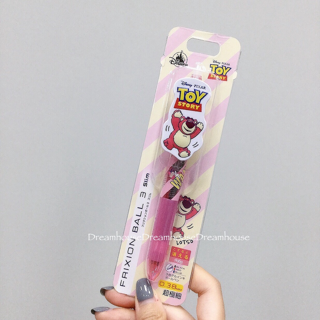 東京迪士尼 日本製 玩具總動員 熊抱哥 FRIXION BALL 多色 擦擦筆 原子筆 多色筆
