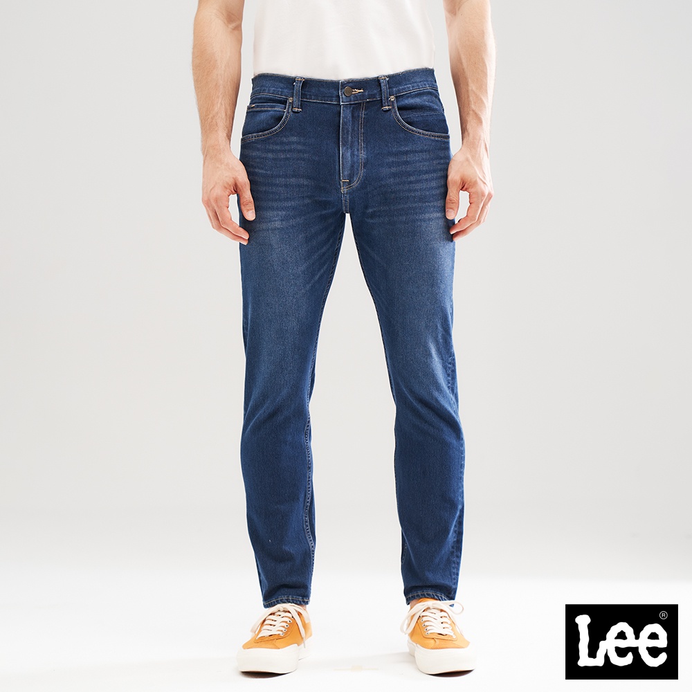 Lee 705 中腰標準小直筒牛仔褲 男 Modern 深藍洗水LS21000977M