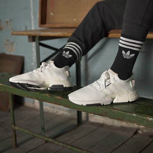 全新adidas POD S3.1 BOOST 愛迪達B37367 男鞋全白色慢跑鞋透氣休閒鞋| 蝦皮購物