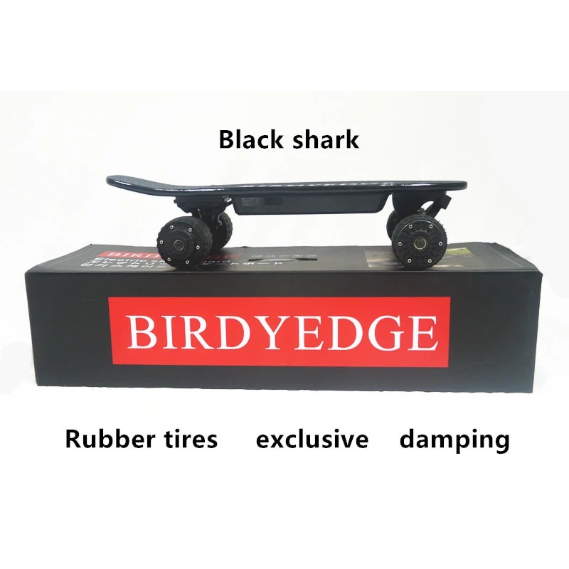BIRDYEDGE 黑色鯊魚 翹翹板 滑板 台灣潮流電動滑板 越野胎