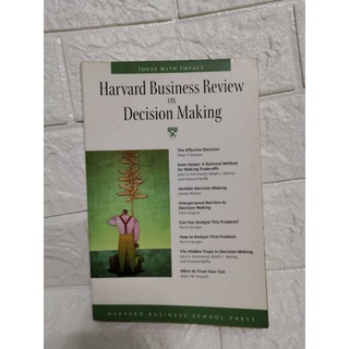 二手書Harvard Business Revew on Decision Making