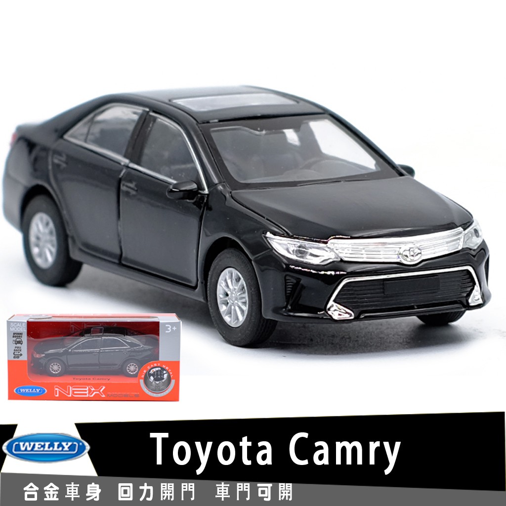 威利WELLY 豐田 TOYOTA  Camry轎車授權合金汽車模型1:36回力開門男孩兒童合金玩具車裝飾收藏礼物擺件