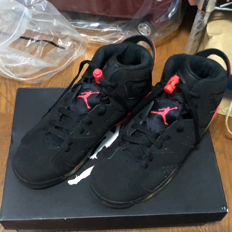 急售二手!!! Nike air Jordan 6 Infrared 大魔王 6.5Y