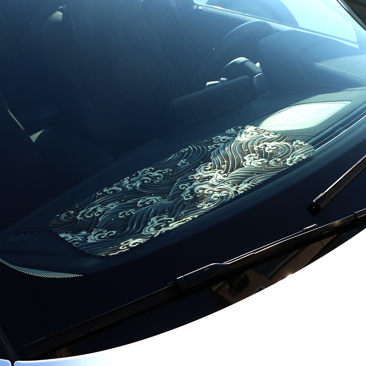 jdm日式和風汽車通用款中控儀表臺墊車內車載擺件后窗板飾置物墊