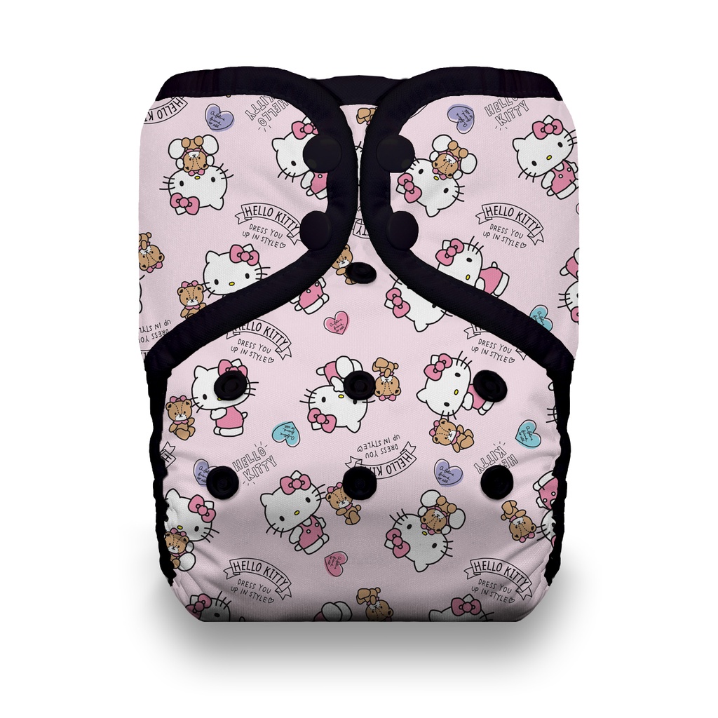限量【Thirsties Ｘ Hello Kitty】台灣聯名款 - Dear Bear 系列 口袋式布尿布 成長型