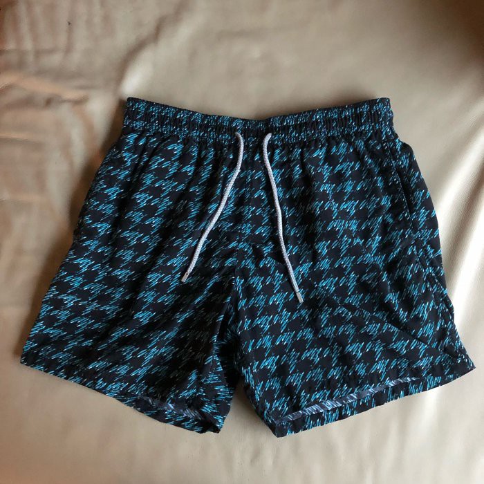 保證正品 Vilebrequin 藍黑紋 海灘褲 休閒短褲 短褲 size XL