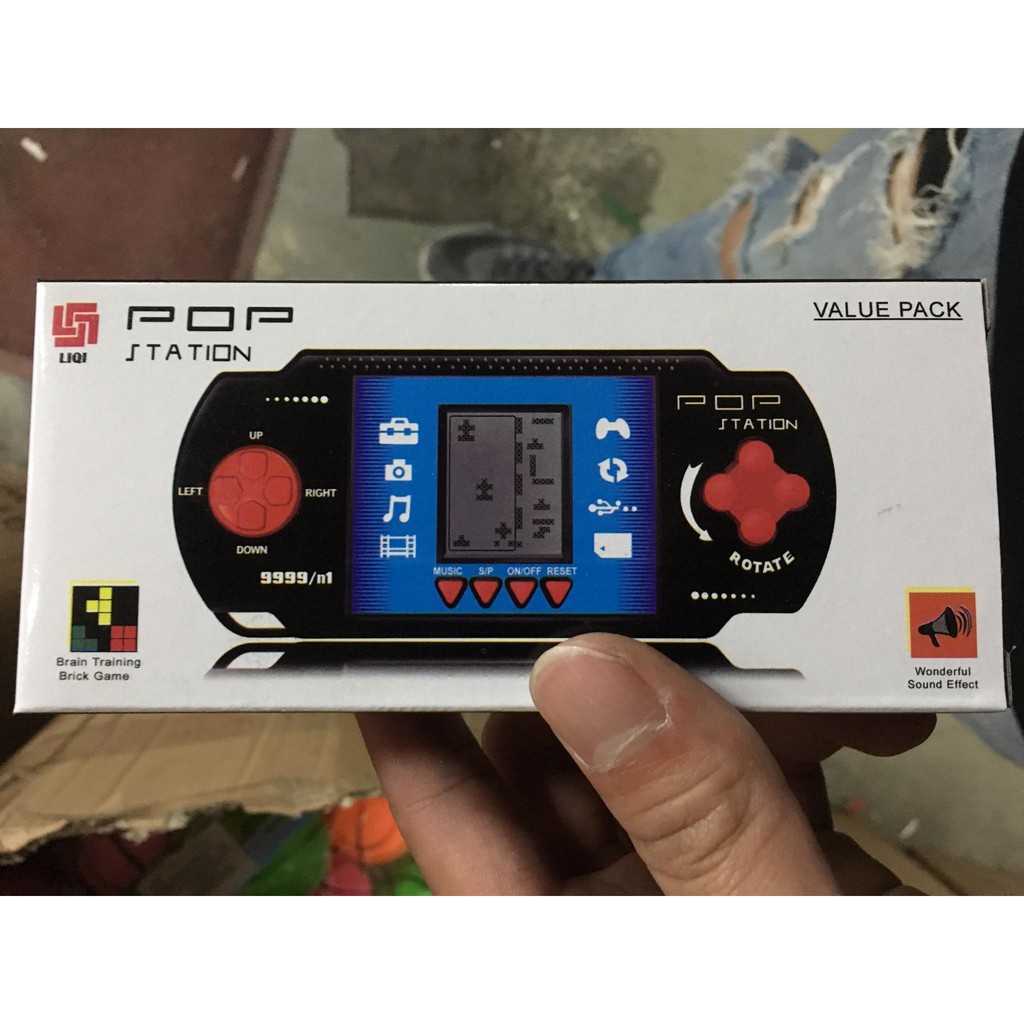 『鑫萊商行』 懷舊童玩 遊戲機 掌上型 POP STATION 俄羅斯方塊 隨身攜帶 方便 娃娃機 復古