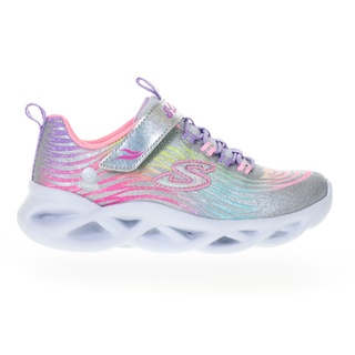 SKECHERS 休閒鞋 運動鞋 TWISTY BRIGHTS 中大童 302321LSMLT 銀色