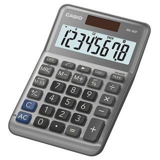 免運【CASIO】 卡西歐 大型顯示幕計算機 8位數 金屬面板 MS-80F