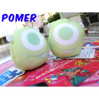 ☆POMER☆日本專用景品SEGA絕版正品 迪士尼 Pixar 怪獸大學 大眼仔 麥克華斯基 沙沙材質大頭娃娃玩偶吊飾