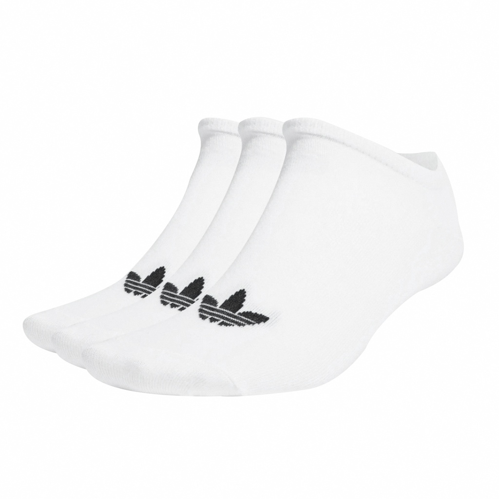 adidas 襪子 Trefoil Liner 男女款 白 三雙入 踝襪 船型襪 愛迪達 三葉草【ACS】 S20273