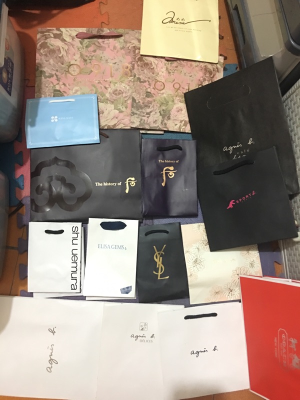 Dior 后 WHOO YSL 植村秀 shu uemura PAUL&amp;JOE 0918 COACH 紙袋 提袋 專櫃