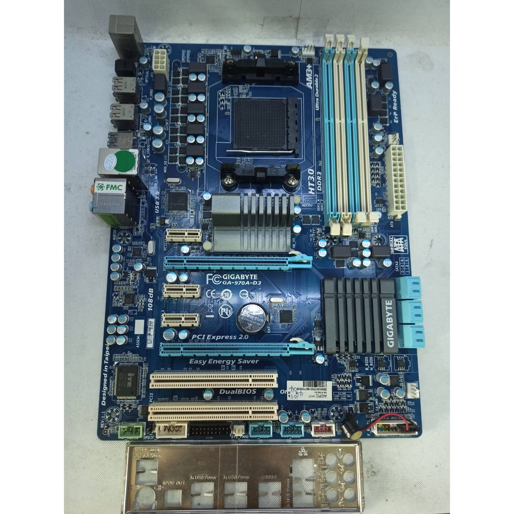15@技嘉GIGABYTE GA-970A-D3  AM3+腳位 AMD 主機板 附擋板&lt;阿旺電腦&gt;