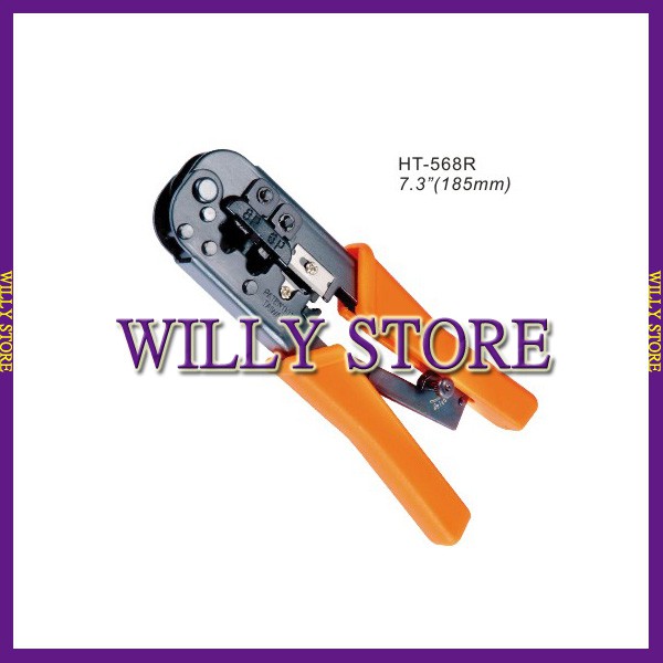 【WILLY STORE】 HT-568R 6P8P 電話線網路線壓著鉗 壓線鉗 (附彈簧)