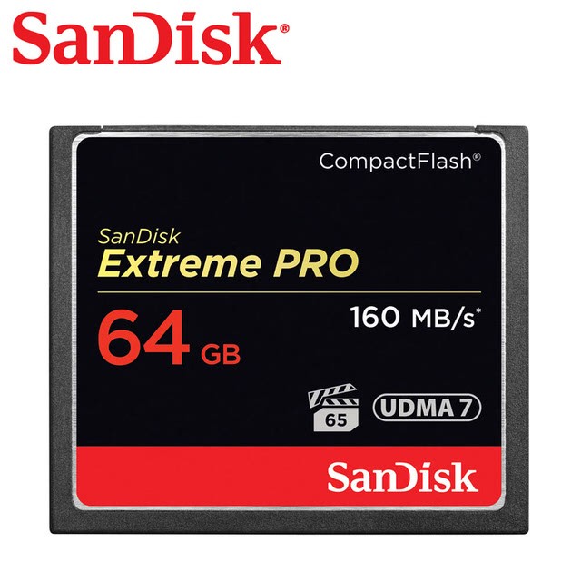 SanDisk Extreme Pro CF 64G 記憶卡 160MB/S (公司貨)