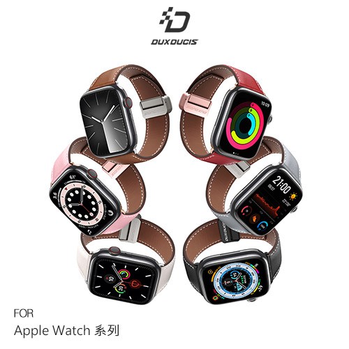 DUX DUCIS Apple Watch (38/40/41mm)YA真皮錶帶手錶帶表帶磁扣小牛皮 現貨 廠商直送