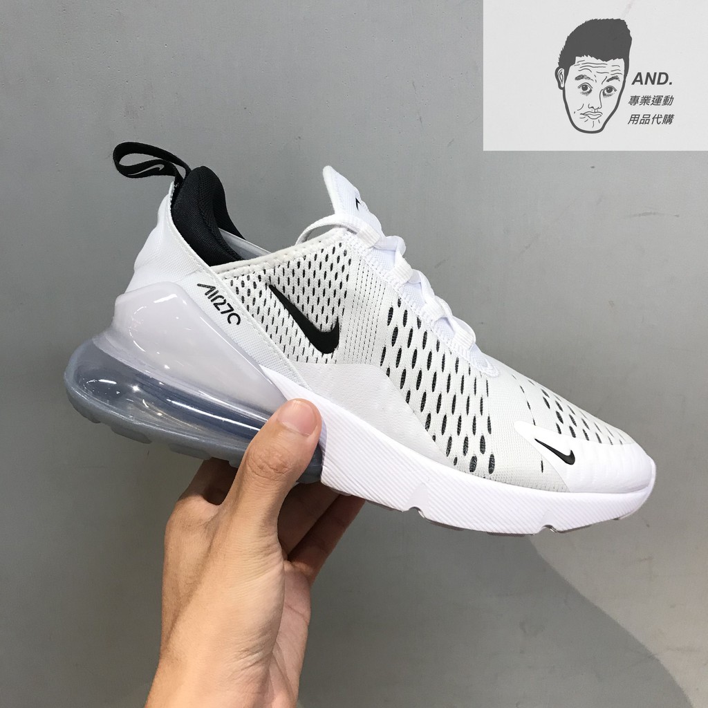 【AND.】NIKE W AIR MAX 270 經典白黑 氣墊 編織 舒適 慢跑 健身 女款 AH6789-100