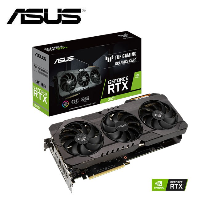 ASUS 華碩 TUF GeForce RTX™ 3070 O8G GAMING 顯示卡