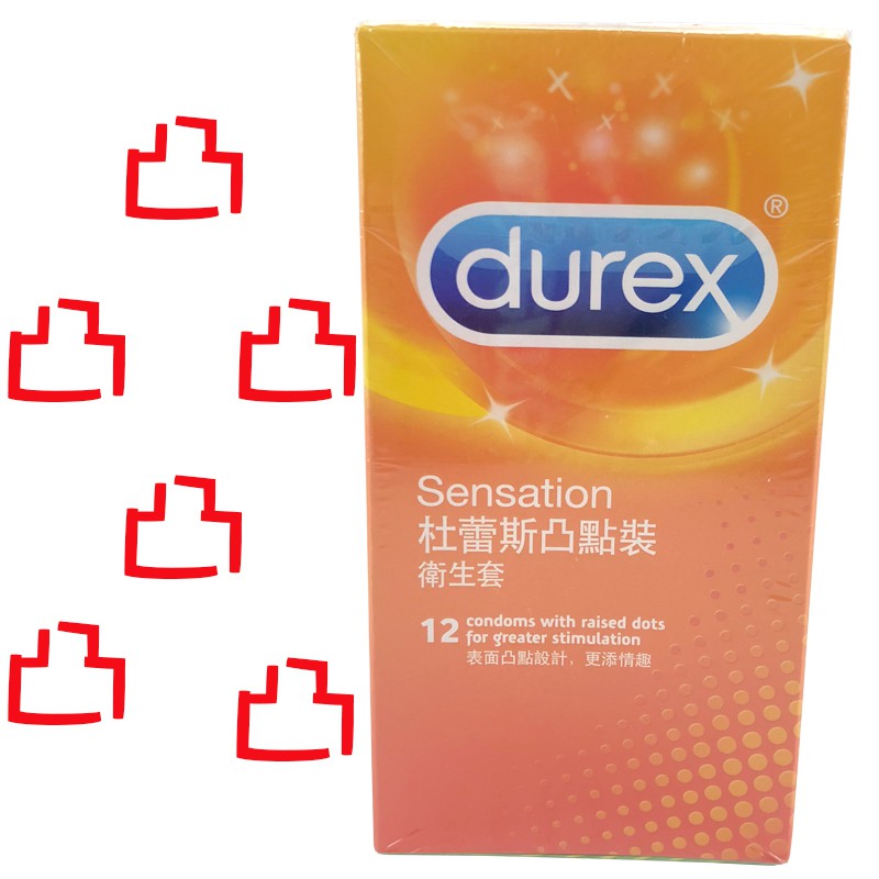 Durex杜蕾斯 凸點裝 保險套（12入/組）