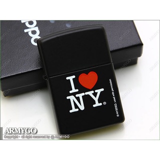 【ARMYGO】ZIPPO原廠打火機-No.24798 I LOVE NY