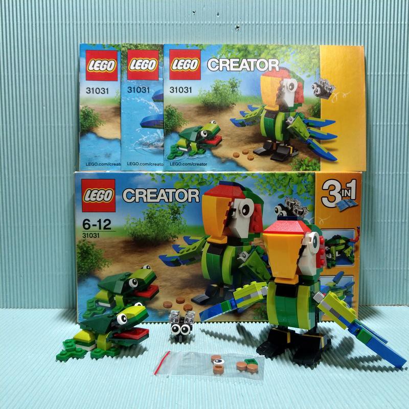 [ 小店 ] 公仔 樂高 LEGO 31031 雨林 動物 含說明書 外盒 二手品 Z