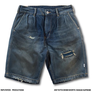 【P.COAST LAB】REPUTATION 22SS R.P.T.N Denim Shorts - 破壞加工牛仔短褲