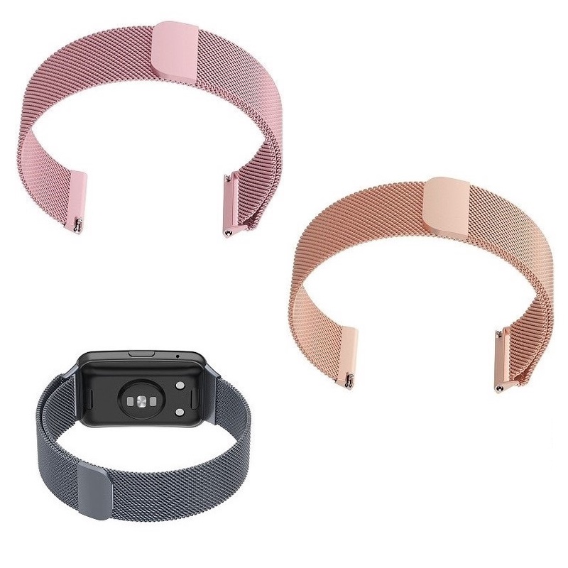 【米蘭尼斯】Garmin Vivomove 3S 錶帶寬度 18mm 智能手錶 磁吸 不鏽鋼 金屬 錶帶
