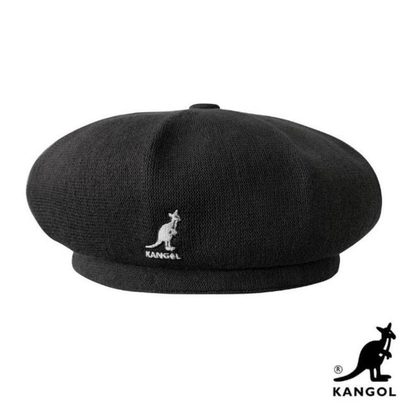 【KANGOL】BAMBOO JAX 貝蕾帽(黑色) M號尺寸