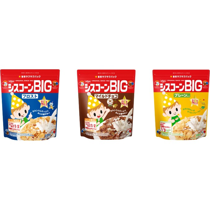 日本 NISSIN 日清 BIG 袋裝早餐玉米片/玉米脆片 /幼童麥片/營養麥片/麥片