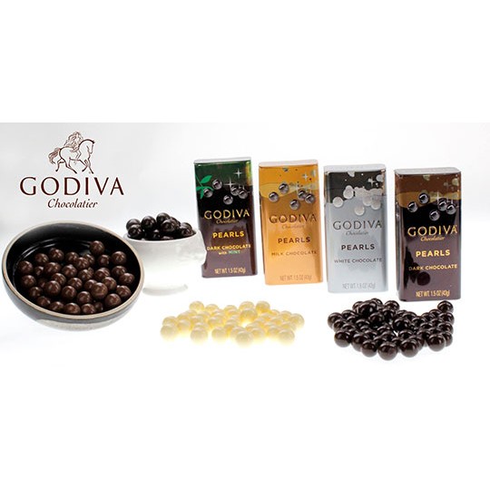 [關島直購]GODIVA 珍珠鐵罐巧克力球/巧克力豆/薄荷巧克力/牛奶巧克力/黑巧克力/白巧克力