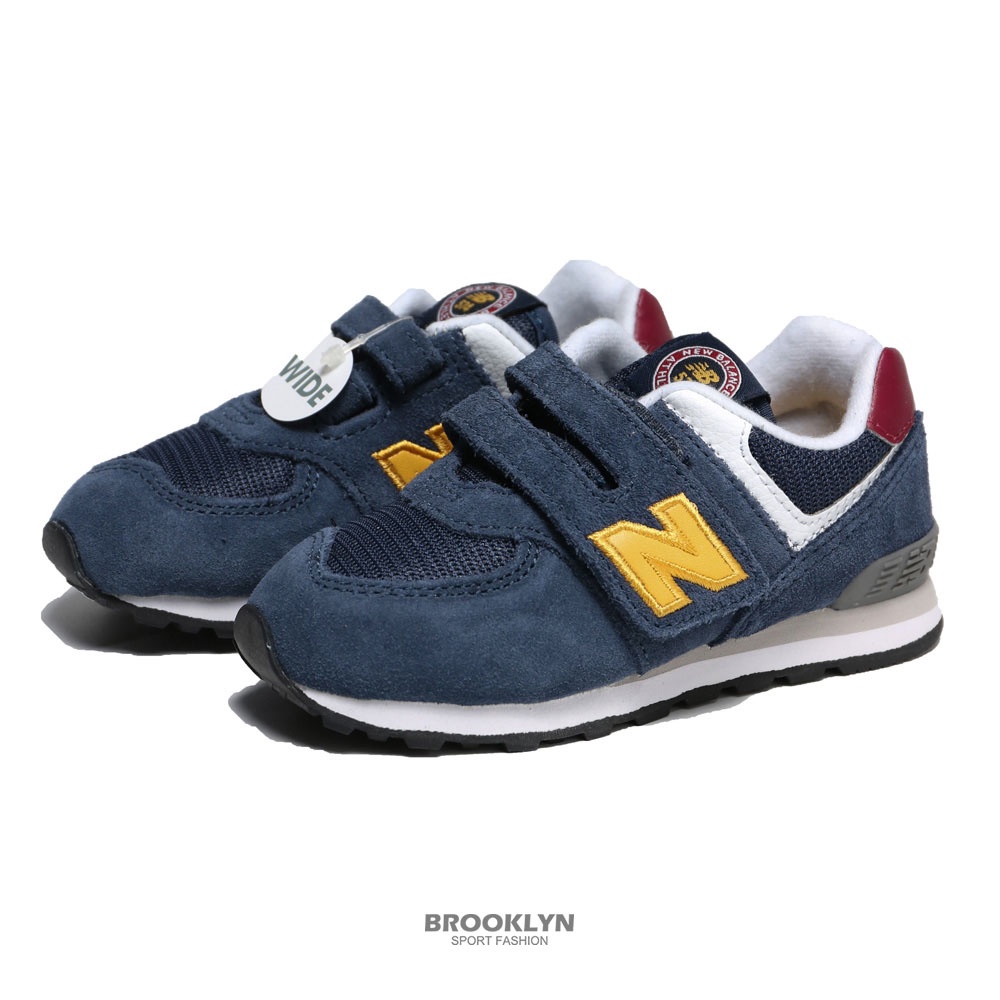 NEW BALANCE 童鞋 NB 574 深藍 黃灰 酒紅 運動鞋 小童  IV574HW1