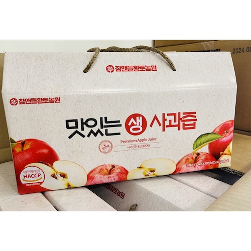 現貨非預購 送禮  禮盒伴手禮 最新  韓國 原裝進口 Hwangto Farm 100%美味純粹蘋果汁 即期特惠
