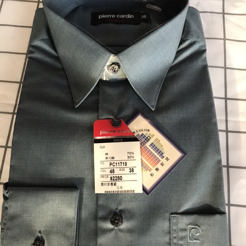 全新皮爾卡登長袖襯衫15（38號） 日本進口面料