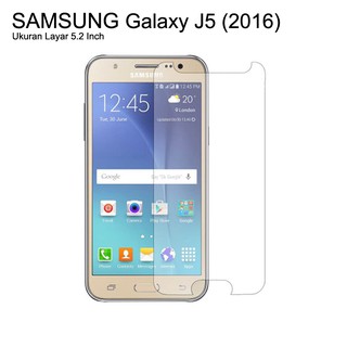 SAMSUNG LAYAR 鋼化玻璃三星 Galaxy J5 J510 Duos 防刮玻璃螢幕保護膜