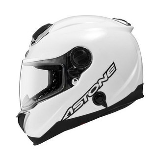 【ASTONE】GT1000F 素色(白) 碳纖維 全罩式安全帽 內藏墨片 眼鏡溝 雙D扣 內襯快拆