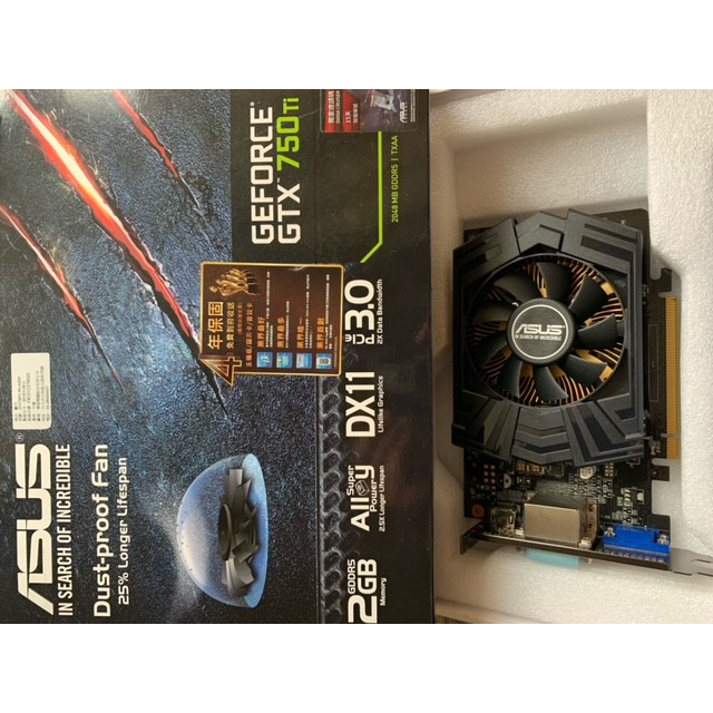 華碩 ASUS GTX750TI-PH-2GD5 2GB DDR5 免外接電源 盒裝