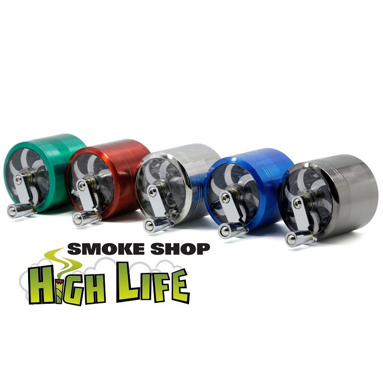 🍌SmokeHighLife🍌 55mm 四層 手搖研磨器 煙草 煙絲 煙具 磨菸絲 研磨 Grinder 研磨器