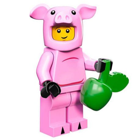 【HaoHao】LEGO 樂高 71007 12代 粉紅豬豬人 Piggy Guy 全新拆袋未組