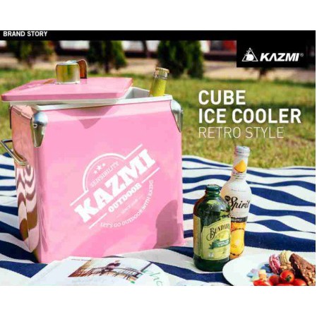 【OK露營社】KAZMI｜酷樂彩色小冰箱13L(粉色) 冰箱 冰桶 保溫箱 冰桶置物箱 保鮮桶 保冰桶 K7T3A016