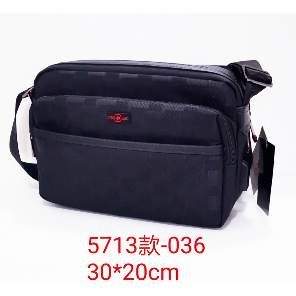 【免運】台灣 🆕 OVER LAND 紅十字 USB平板包 側背包 斜背包 男生包包#5713中